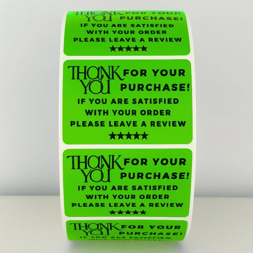 Thank You Stickers Please Leave a Review – Small Business Packaging Labels